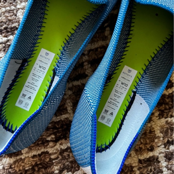 NWOB Rothy's Women's Loafers Indigo Cloud Blue - Picture 12 of 13